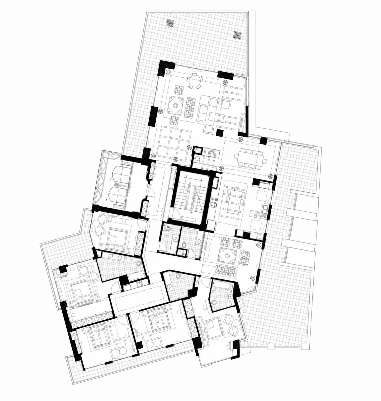 Architectural floor plan for Penthouse