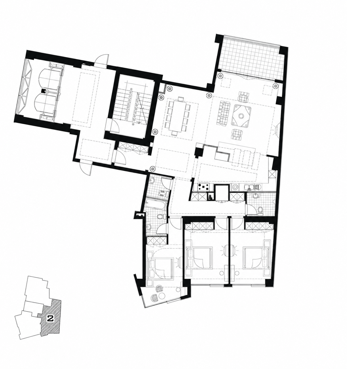 Architectural floor plan for Type 2